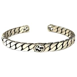 Gucci-Gucci Silver Chain Bangle Bracelet-Silvery