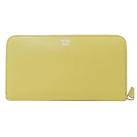 Fendi-Fendi Women's Hypnotize Leather Wallet-Yellow