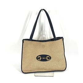 Bolsa tote Gucci bege e marinho Bege
