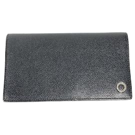Bulgari-Bvlgari Black Leather Long Wallet-Black