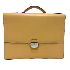 Beige Lederhandtasche von Cartier Beige