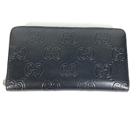Gucci-Gucci GG Embossed Long Wallet-Black