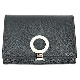 Bulgari-Bvlgari Black Leather Card Case-Black