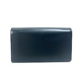 Cartier-Cartera larga de cuero negro Cartier-Negro