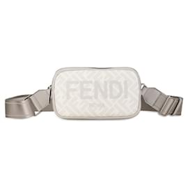 Fendi-Fendi Zucca Shoulder Bag-Brown