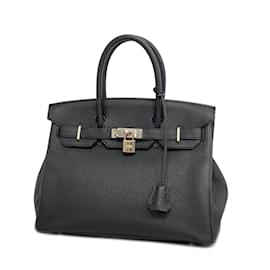 Hermès-Hermes Birkin 30 Handbag in Togo Leather-Brown