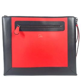 Borsa a mano rossa e nera Christian Louboutin Rosso
