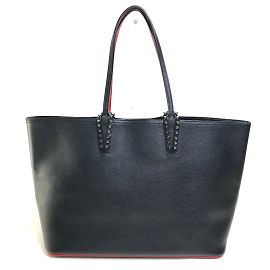Schwarze Leder-Tote von Christian Louboutin Schwarz