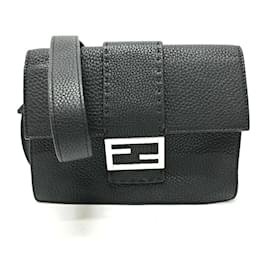 Fendi-Fendi 7VA524 Selleria Pochette Sac à épaule-Noir