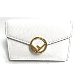 Fendi-Fendi Trifold Wallet in White-White