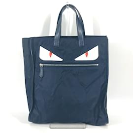 Fendi-Fendi 7VA367 Navy Tote Bag-Navy blue