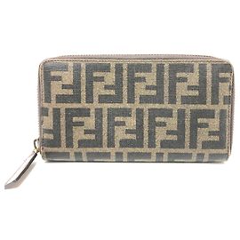 Fendi Brown Long Wallet Brown