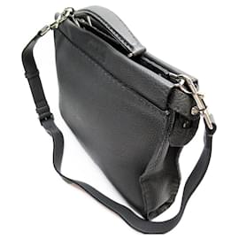 Fendi-Fendi Gray Leather Handbag Shoulder Bag-Brown