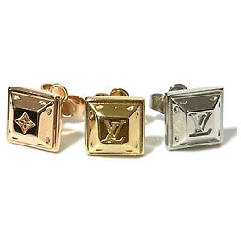 Louis Vuitton Women's Set Bouquet de Reuil Pusse Nanogram Stud Earrings Other