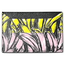 Prada-Prada Yellow Leather Travel Pass Case-Yellow