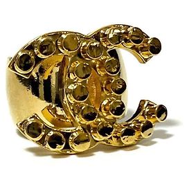 Bague vintage Coco Mark de Chanel pour femmes Doré