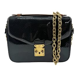 Louis Vuitton-Louis Vuitton Monogram Reverse Pochette Metis Mini Shoulder Bag-Black