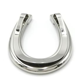 Hermès-Hermes Horseshoe Money Clip-Silvery