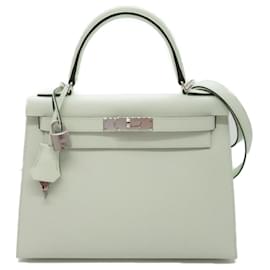 Hermès-Sac à main Hermes Kelly 28 Vert Fizz-Vert