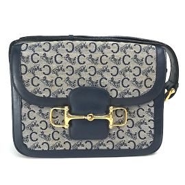 Céline Borsa a spalla vintage Celine Blu navy