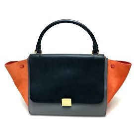 Céline Borsa a spalla in pelle nera Celine Nero