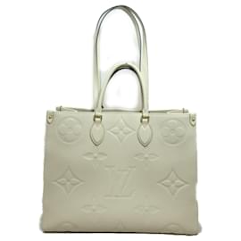 Louis Vuitton-Bolsa tote On the Go GM Louis Vuitton-Bege