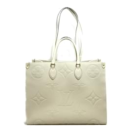 Louis Vuitton-Bolsa tote On the Go GM Louis Vuitton-Bege