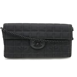 Chanel-Bolsa de ombro com corrente da nova linha de viagem da Chanel-Preto