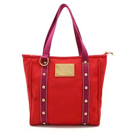 Louis Vuitton-MM Tote Bag aus der Antigua Linie von Louis Vuitton-Rot,Lila