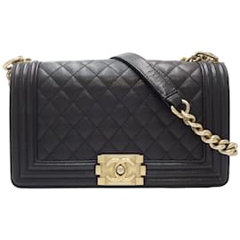 Chanel-Chanel Chain Shoulder Boy Bag-Black