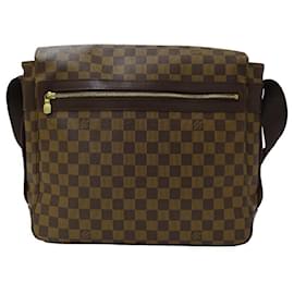 Louis Vuitton-Louis Vuitton Damier Men's Shoulder Bag Bastille Ebene-Brown,Damier ebene