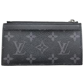 Louis Vuitton-Louis Vuitton Monogram Eclipse Coin Purse-Black