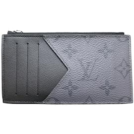 Louis Vuitton-Louis Vuitton Monogram Eclipse Coin Purse-Black