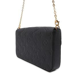 Louis Vuitton-Cartera de Cadena Monogram Empreinte Pochette Felicie M64064 de Louis Vuitton-Negro