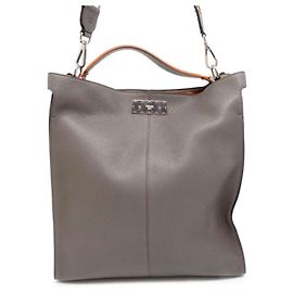 Bolsa Tote Fendi Peekaboo X-Lite Marrom