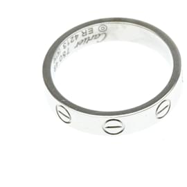 Cartier-Anillo Mini Love Cartier en Oro Blanco-Plata