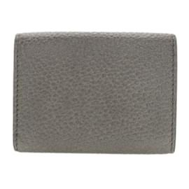Fendi-Fendi Gray Calfskin Bi-fold Wallet-Brown