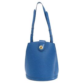 Borsa Tote Louis Vuitton Cluny Toledo Blue Blu
