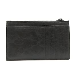 Balenciaga-Porta-moedas e porta-cartões longo Monaco da Balenciaga-Preto