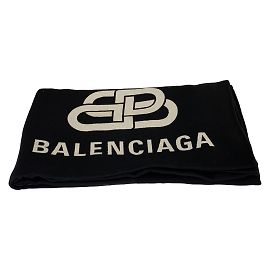 Sciarpa di lana nera Balenciaga Nero