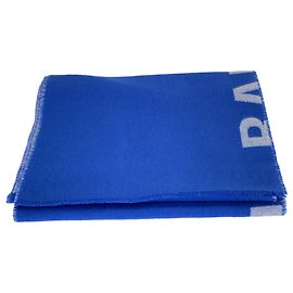 Cachecol de lã azul Balenciaga Azul