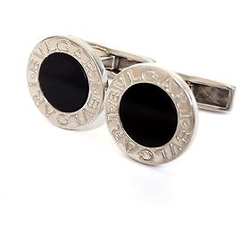 Bulgari Abotoaduras de prata esterlina Bvlgari Prata