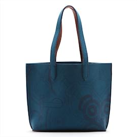 Hermès-Hermes Karimi MM Blue Leather Shoulder Bag-Blue