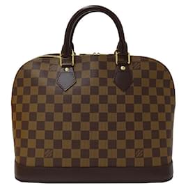 Louis Vuitton-Damier Alma Handtasche Louis Vuitton-Braun,Damier ebene