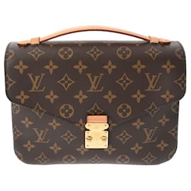 Louis Vuitton-Louis Vuitton Monogram Pochette Metis MM Handbag-Brown