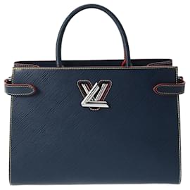 Louis Vuitton-Louis Vuitton Epi Twist Tote Indigo Blue-Blue