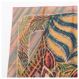 Hermès-Hermes Carre 90 Le Chat Cat Scarf-Multiple colors