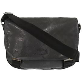 Gucci-Gucci GG Imprime Black Messenger Bag-Black