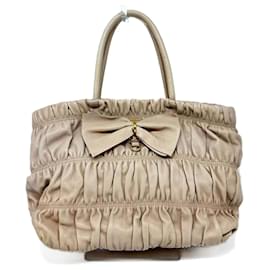 Prada-Sac à main Prada en cuir nappa beige-Beige