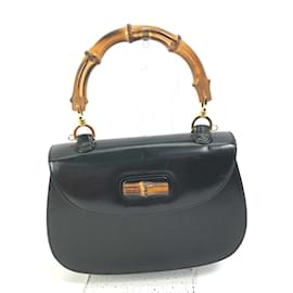 Gucci-Bolsa de couro preto Gucci 000-1951-Preto